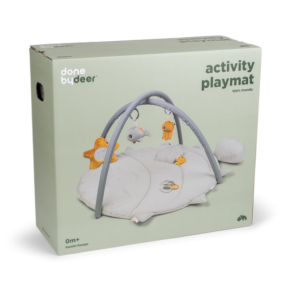 Done by Deer - Activity Play Mat Sea Friends Grey