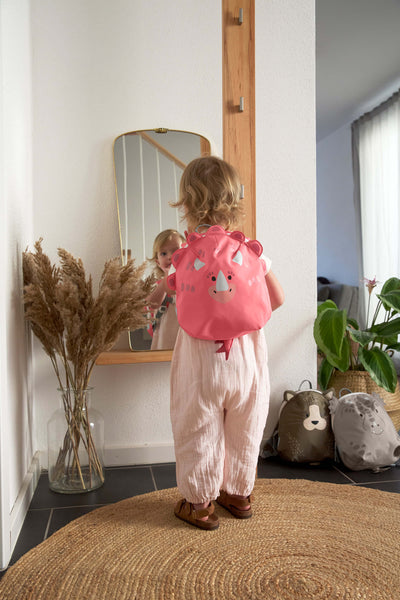 Lassig - 4kids - Tiny Backpack - About Friends Dino Pink