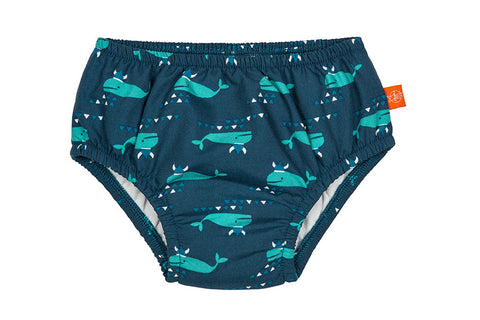 Lassig Swimwear - Boys - Swim Diaper Blue Whale