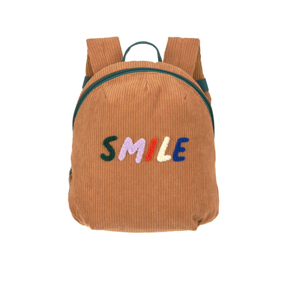 Lassig - Little Gang - Tiny Backpack Cord - Smile Blue