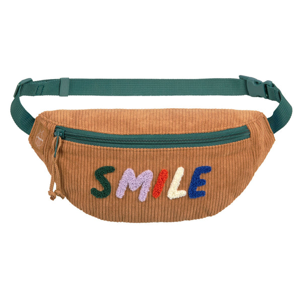 Lassig - Little Gang - Mini Bum Bag Cord - Fun Ocean Green