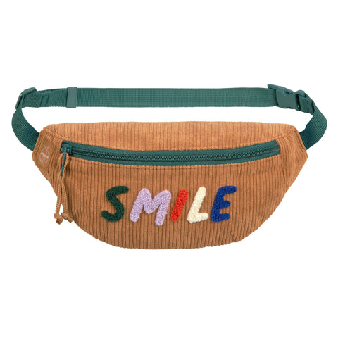 Lassig - Little Gang - Mini Bum Bag Cord -Smile Camel