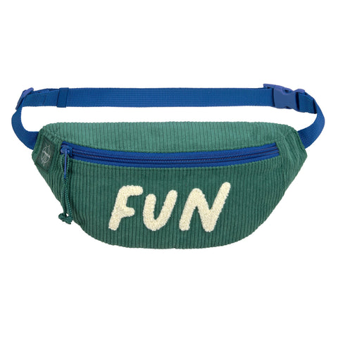 Lassig - Little Gang - Mini Bum Bag Cord - Fun Ocean Green