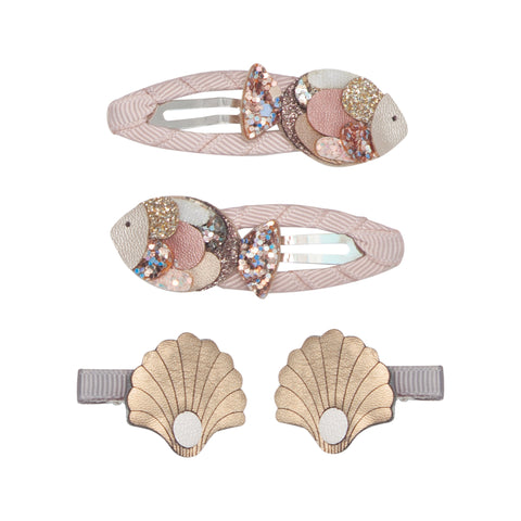 Mimi & Lula - Fish and shell clips BY THE SEASIDE