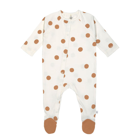 Lassig - 4kids - Pyjama with feet GOTS -  Cozy Colors Wear - Big Dots milky