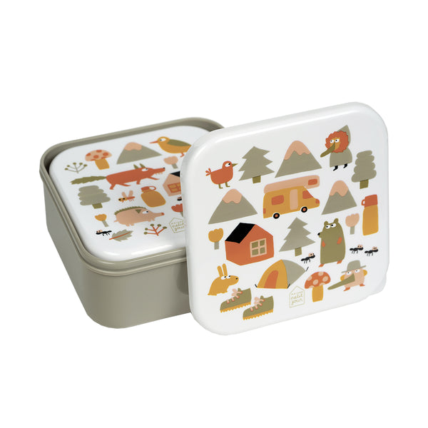 Maison Petit Jour - Set of 3 Lunch Boxes - L'AVENTURE- Prepack of 4 - $10.00