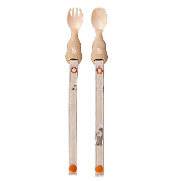 Bibado - Handi Cutlery - Attachable Baby Cutlery : Mist Two Pack