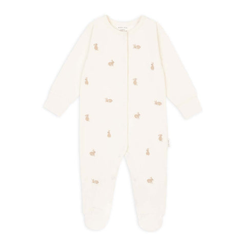 Avery Row - Embroidered Jersey Sleepsuit - Bunnies