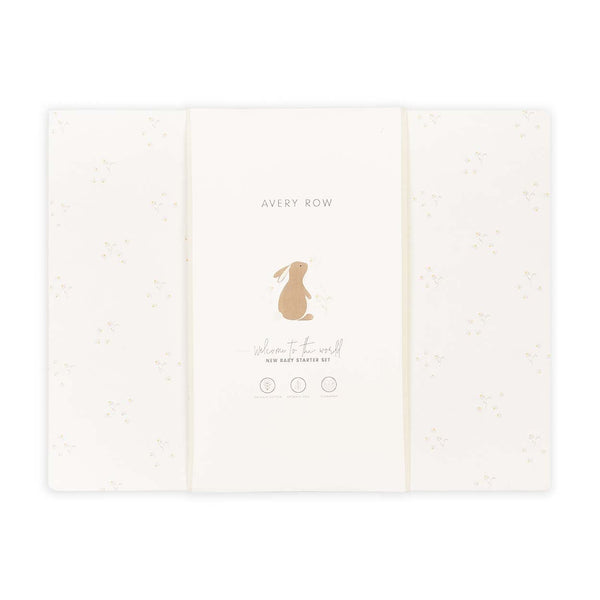 Avery Row - New Baby Starter Set 0-3m - Bunnies / Daisy Meadow