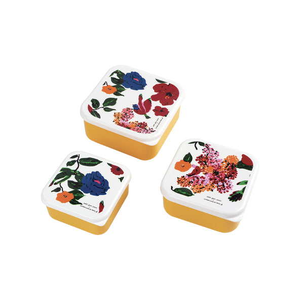 Petit Jour Paris - Set of 3 Lunch Boxes - LES HIBISCUS - Prepack of 4 - $10.00