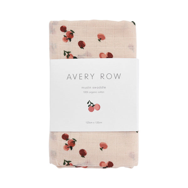 Avery Row - Muslin Swaddle - Peaches