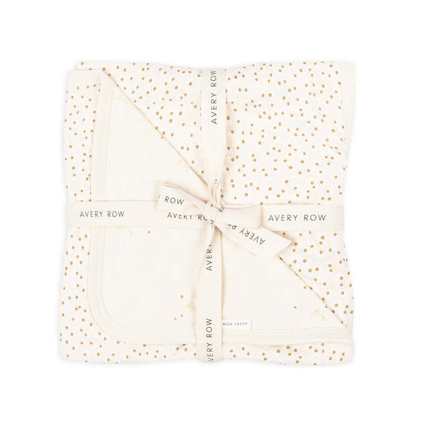 Avery Row - Printed Jersey Reversible Blanket - Wild Chamomile / Daisy Meadow