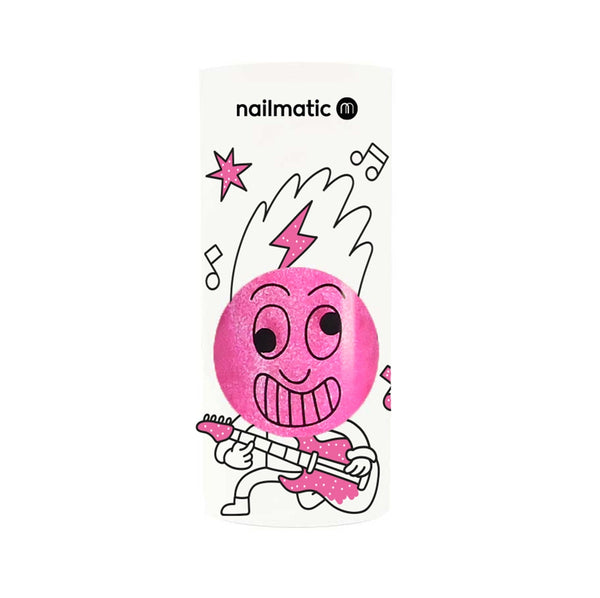 Nailmatic Kids - Water-based nail polish for kids- Pinky- Neon pink glitter
