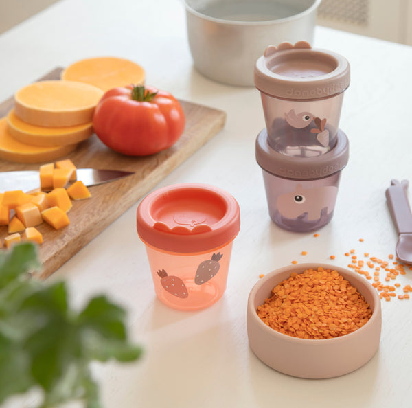 Done by Deer - Baby food container 3-pack Ozzo Powder