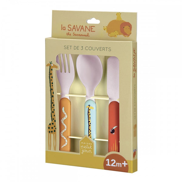 Maison Petit Jour - Cutlery Set of 3 - LA SAVANE - Prepack of 6 - $18.00
