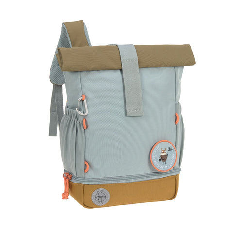 Lassig - 4kids - Mini Rolltop Backpack- Light Blue