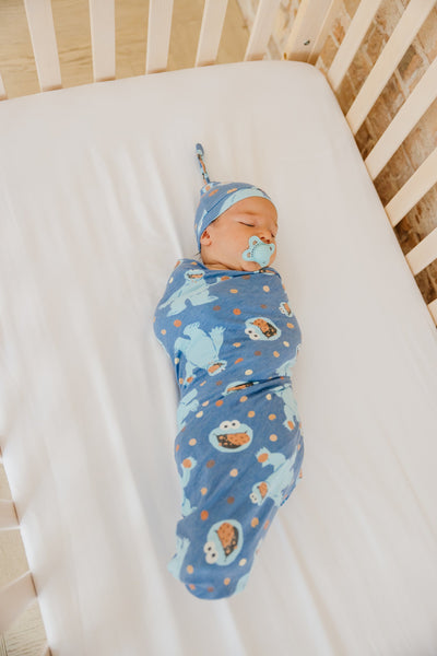 Copper Pearl - Cookie Monster Swaddle Blanket