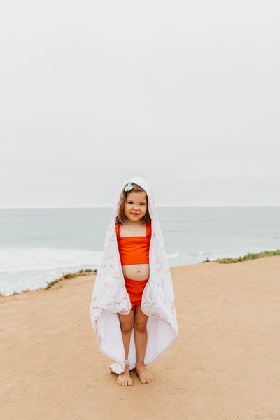 Copper Pearl - Coral Premium Knit Hooded Towel