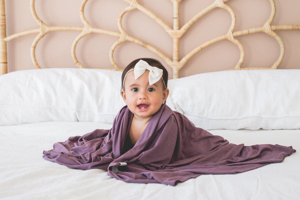 Copper Pearl - Plum Swaddle Blanket