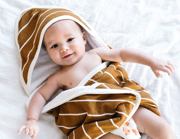 Copper Pearl - Camel Premium Knit Hooded Towel