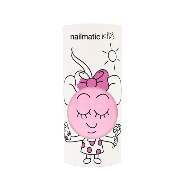 Nailmatic Kids- Water-based nail polish for kids- Dolly - Pearly Neon Pink