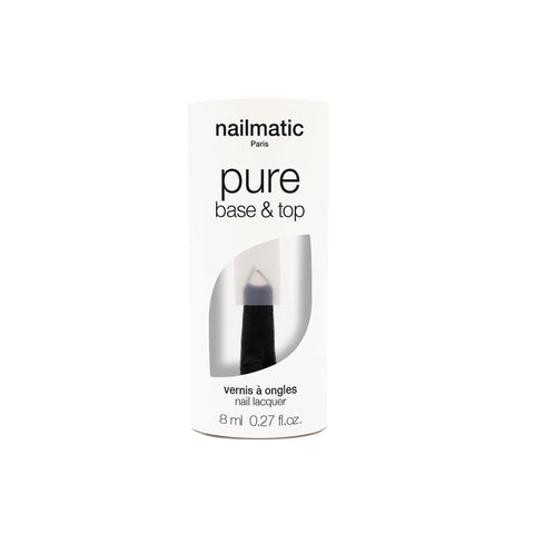 Nailmatic Adult- PURE Color Plant Based Nail Polish - Base & Top Coat 2-in-1