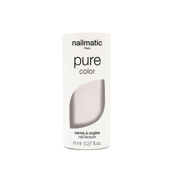 Nailmatic Adult- PURE Color Plant Based Nail Polish - Jeanne - Pink-White