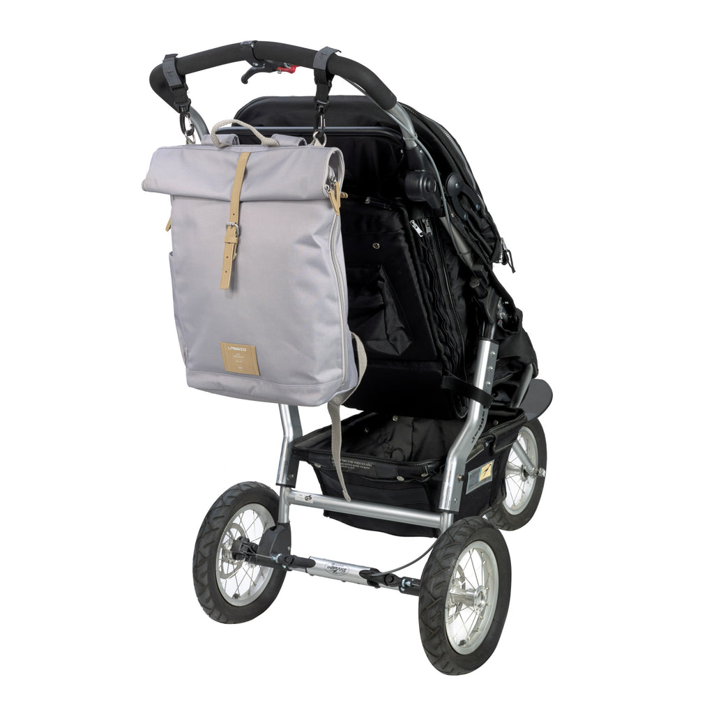 Lassig Green Label Diaper bag Rolltop Backpack Anthracite Kidz