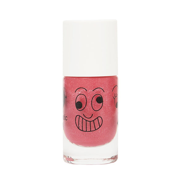 Nailmatic Kids- Water-based nail polish for kids- Kitty - Candy Pink Glitter
