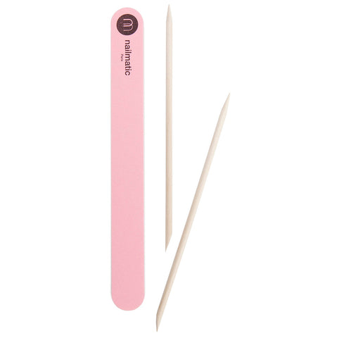 Nailmatic Adult- Manicure Accessories - Double Sided Pink Nail File Kit