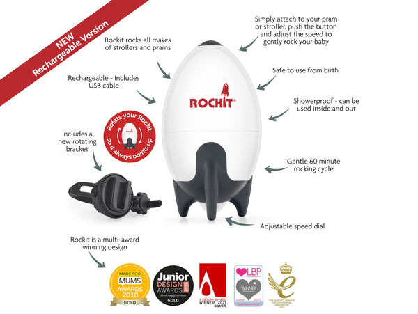 Rockit - Portable Baby Rocker USB Rechargeable 2.0 – Kidz District