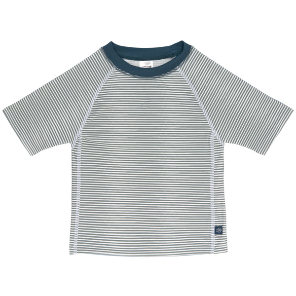 Lassig Swimwear - Boys - Short Sleeve Rashguard - Striped Blue