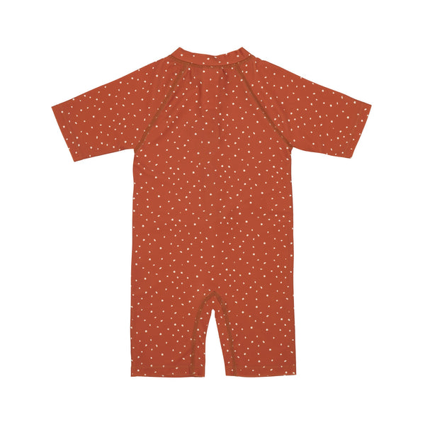 Lassig Swimwear - Short Sleeve Sunsuit - Speckles rust
