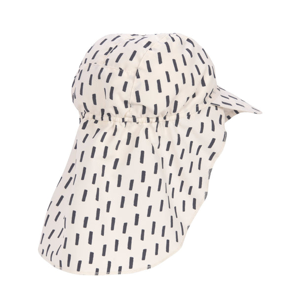 Lassig Swimwear - Sun Protection Flap Hat - Strokes offwhite/grey