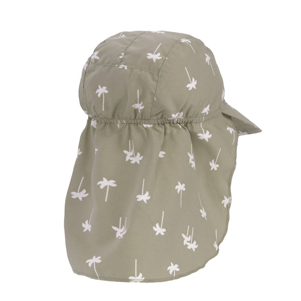 Lassig Swimwear - Sun Protection Flap Hat - Palms olive