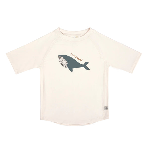 Lassig Swimwear - Short Sleeve Rashguard - Whale Milky