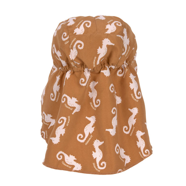 Lassig Swimwear - Sun Protection Flap Hat - Seahorse Caramel