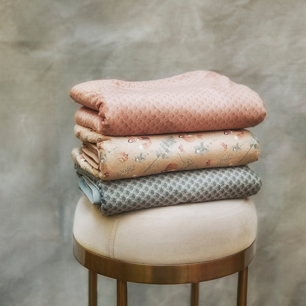 Elodie Details - Pearl Velvet Blanket - Turquoise Nouveau