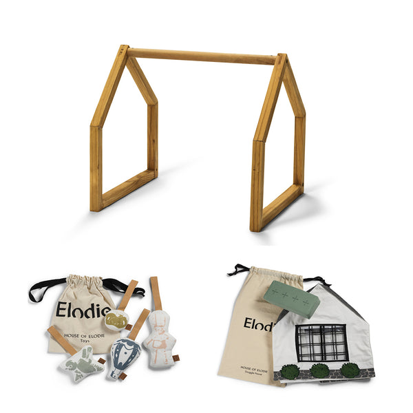 Elodie Details - House of Elodie - Baby Gym Frame + Baby Gym Toys + Snuggle House Combo