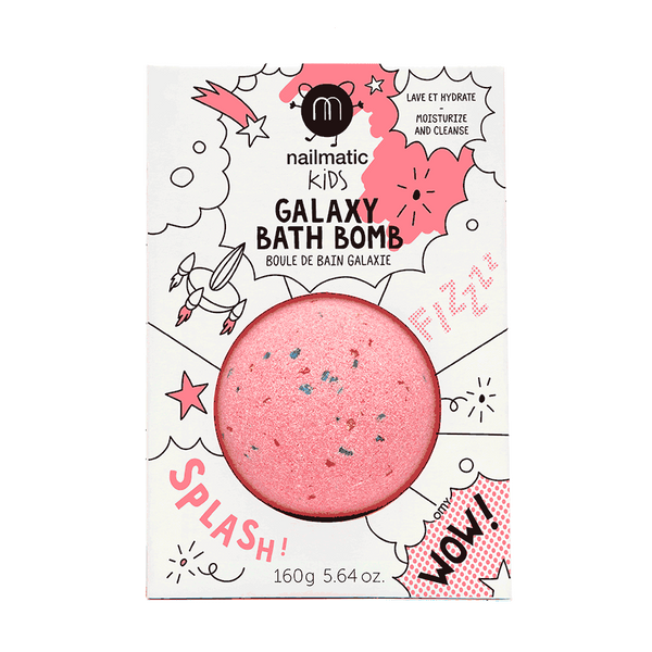 Nailmatic Kids- Colouring and soothing bath bomb for kids - Red Planet