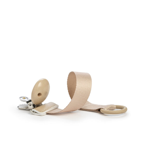 Elodie Details - Pacifier Clip Wood - Pure Khaki